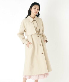 【SALE／20%OFF】LAURA ASHLEY 【防花粉加工/3シーズン着用可】スタンドカラートレンチコート ローラ アシュレイ ジャケット・アウター トレンチコート ベージュ ブルー【送料無料】