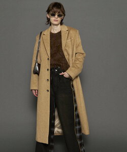 �ySALE�^40%OFF�zMAISON SPECIAL Mohair Shaggy Long Coat ���]���X�y�V���� �W���P�b�g�E�A�E�^�[ �`�F�X�^�[�R�[�g �x�[�W�� �O���[ �u���E���y���������z