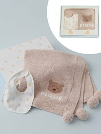 gelato pique 【ラッピング済み】【BABY】ベアブランケット&スタイ2点セット ギフトBOX ジェラートピケ マタニティウェア・ベビー用品 スタイ・よだれかけ ピンク ベージュ【送料無料】