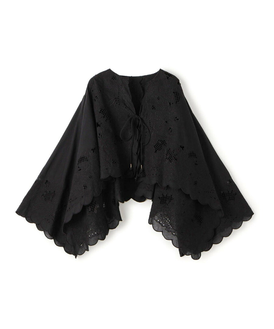 【SALE/40%OFF】SOULEIADO バンダナエンブロイダリー ワイドスリーブブラウス トゥモローランド トップス シャツ・ブラウス ホワイト ブラック【送料無料】