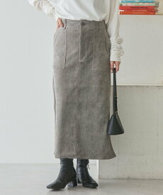 AMERICAN HOLIC コーデュロイベイカータイトスカート アメリカンホリック スカート その他のスカート グレー ブラック