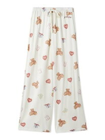 gelato pique フェイバリット総柄ロングパンツ ジェラートピケ インナー・ルームウェア その他のインナー・ルームウェア ピンク ホワイト【送料無料】