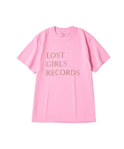 bonjour records LOST GIRLS BOOKS for bonjour records BIG LOGO S/S Tee - ���X�g�K�[���Y�u�b�N�X �G�N�X�N���[�V�u T�V�� �{���W���[�����R�[�h �g�b�v�X �J�b�g�\�[�ET�V���c �z���C�g �s���N�y���������z