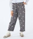 SHIPS KIDS:100~130cm/フラワー エンブロイダリー デニム パンツ