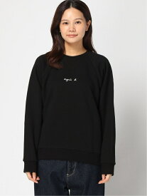 agnes b. FEMME WEB限定 S179 SWEAT ロゴスウェット アニエスベー トップス スウェット・トレーナー ブラック【送料無料】