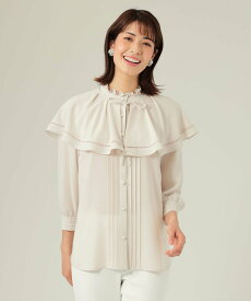 【SALE／36%OFF】TO BE CHIC ビッグカラー ブラウス トゥー ビー シック トップス シャツ・ブラウス ベージュ ホワイト【送料無料】