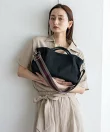 本革ハンドル2wayトートバッグ レディース ナイロン キャンバス
