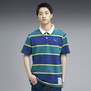 PUMA �����Y ESS �G���x�[�e�b�h MX ���� ���K�[ �|���V���c MX HERITAGE SS BORDER POLO �v�[�} �g�b�v�X �|���V���c�y���������z