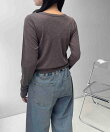☆【2026AW】『UVカット/Vネック』レイヤード風カーディガン