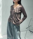 ☆【2026AW】『UVカット/Vネック』レイヤード風カーディガン