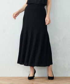 【SALE／70%OFF】COMME CA ISM ニットスカート コムサイズム スカート ロング・マキシスカート ブラック