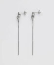 【 金属アレルギー対応 】 ノットチェーンピアス サージカルステンレス