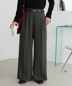 Discoat よくばり2タックワイドパンツ ディスコート パンツ その他のパンツ ホワイト ブラウン カーキグリーン ピンク ブラック グレー【送料無料】