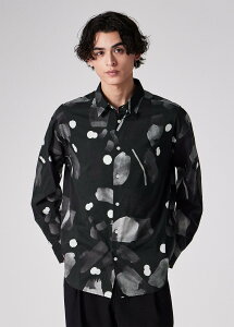PS Paul Smith �j���A���X�t���[���� �v�����g�V���c �|�[���E�X�~�X �g�b�v�X �V���c�E�u���E�X �u���b�N �z���C�g�y���������z