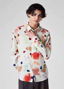 PS Paul Smith �j���A���X�t���[���� �v�����g�V���c �|�[���E�X�~�X �g�b�v�X �V���c�E�u���E�X �u���b�N �z���C�g�y���������z
