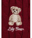 【Lily Bear】ケーブルニットカーディガン