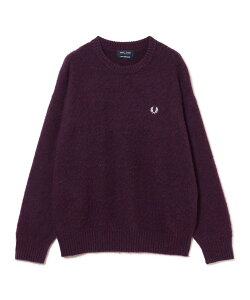 BEAMS �y�ʒ��zFRED PERRY / �t���b�t�B�[�j�b�g 26FW �r�[���X ���� �g�b�v�X �j�b�g �u���b�N �u���E���y���������z