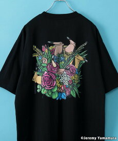 【SALE／10%OFF】coen Jeremy Yamamura*コーエン グラフィックプリントTシャツ コーエン トップス カットソー・Tシャツ ホワイト ブラック レッド