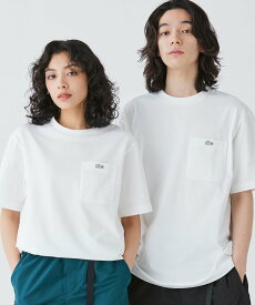 LACOSTE アウトラインクロックポケット半袖Tシャツ ラコステ トップス カットソー・Tシャツ ホワイト ブラック グリーン ネイビー ブルー【送料無料】