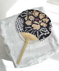 utatane utatane 有松絞り 竹うちわ 国産 ウタタネ 着物・浴衣・和装小物 和装小物【送料無料】