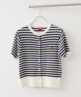 VIS 【POLO BCS】VIS別注クルーネックカーデ ビス トップス カーディガン ピンク ホワイト グレー ブルー…