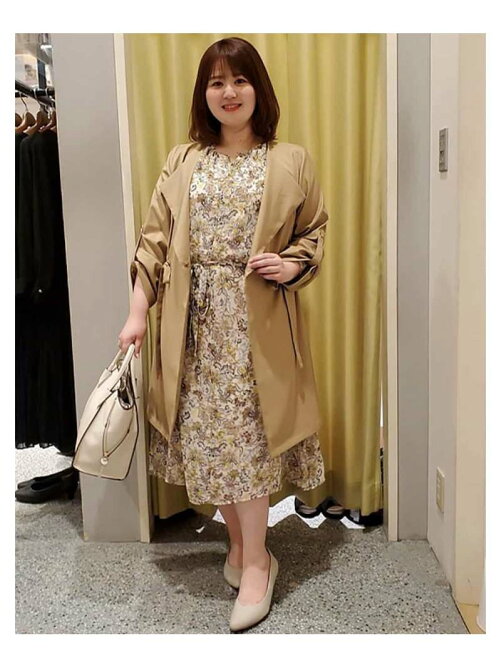 Eur3 洗える 大きいサイズ アジアンテイストフラワープリントワンピース Rakuten Fashion 楽天ファッション 旧楽天ブランドアベニュー Ak0284