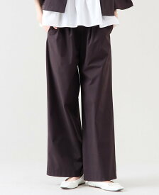 TIARA 《定番》タックワイドストレートパンツ(セットアップ可) ティアラ パンツ その他のパンツ ブラウン ブラック【送料無料】