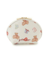 【SALE／30%OFF】gelato pique フェイバリット柄ポーチ ジェラートピケ 財布・ポーチ・ケース ポーチ ピンク ホワイト