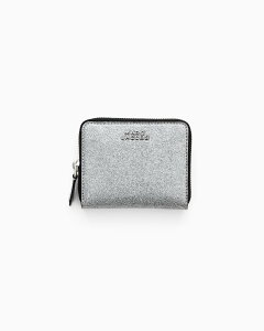 MARC JACOBS �y�����zCOATED GLITTER COMPACT WALLET/�R�[�e�b�h �O���b�^�[�R���p�N�g�E�H���b�g �}�[�N �W�F�C�R�u�X ���z�E�|�[�`�E�P�[�X ���z �V���o�[�y���������z