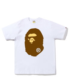 A BATHING APE BIG APE HEAD TEE M ア ベイシング エイプ トップス カットソー・Tシャツ ベージュ ブラック ネイビー ホワイト【送料無料】