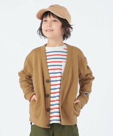 【SALE／50%OFF】SHIPS KIDS 【SHIPS KIDS別注】RUSSELL ATHLETIC:100~160cm / カーディガン シップス トップス カーディガン ブラウン ブルー【送料無料】