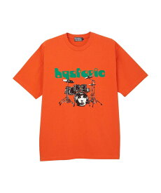HYSTERIC GLAMOUR DRUM KIT Tシャツ ヒステリックグラマー トップス カットソー・Tシャツ ホワイト オレンジ ブラック【送料無料】