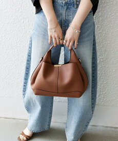 SHIPS any 《一部追加予約》SHIPS any: ゴールド プレート ワンハンドル 2WAY バッグ シップス バッグ ショルダーバッグ グリーン ブラック ブラウン【送料無料】