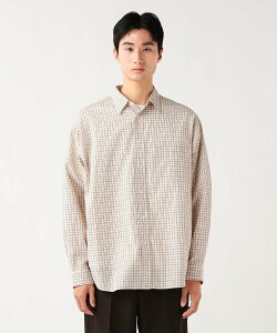 �ySALE�^40%OFF�zBEAMS HEART MEN �X���[�� �`�F�b�N �����O�X���[�u �V���c �r�[���X �n�[�g �g�b�v�X �V���c�E�u���E�X �u���E�� �x�[�W���y���������z