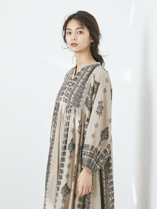 Craft Standard Boutique Cluel 4月号掲載 ウエスト切り替えボリュームワンピース Rakuten Fashion 楽天ファッション 旧楽天ブランドアベニュー Be4286