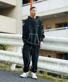 【SALE／40%OFF】Subciety Subciety/(U)COLOR STITCH SWEAT PANTS サブサエティ パンツ ジャージ・スウェットパンツ ブラック グレー【送料無料】