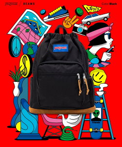BEAMS JANSPORT / �ʒ� Pack & Go �����b�N �o�b�N�p�b�N �r�[���X ���� �o�b�O �����b�N�E�o�b�N�p�b�N �u���b�N �l�C�r�[�y���������z