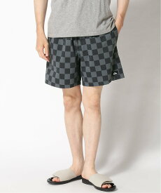 【SALE／50%OFF】QUIKSILVER (M)CHECKER WASH VOLLEY 16NB クイックシルバー パンツ その他のパンツ グレー ホワイト