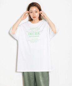 【SALE／50%OFF】AMERICAN RAG CIE 【ARC】シルケット天竺ロゴTシャツ 23SS アメリカンラグシー トップス カットソー・Tシャツ ホワイト ベージュ