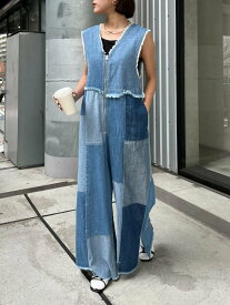 【SALE／30%OFF】CIAOPANIC TYPY 【etsinta/エシンタ】デニムパッチワークオールインワン チャオパニックティピー パンツ ジーンズ・デニムパンツ ブルー【送料無料】