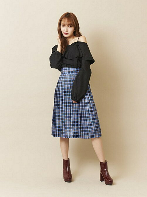 Titty Co チェックプリーツスカート Rakuten Fashion 楽天