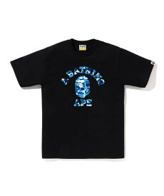 A BATHING APE ABC CAMO COLLEGE TEE ア ベイシング エイプ トップス カットソー・Tシャツ ホワイト ブラック【送料無料】