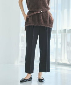 【SALE／58%OFF】LAKOLE ダブルクロススリムパンツ ラコレ パンツ その他のパンツ グレー ブラック ブラウン