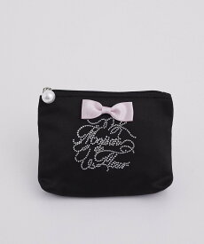 Maison de FLEUR シャイニーリボンティッシュケース メゾン ド フルール 財布・ポーチ・ケース ポーチ ブラック ピンク ワインレッド ブルー