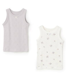 【SALE／25%OFF】petit main 【弱酸性】女児タンク肌着2P ナルミヤオンライン インナー・ルームウェア その他のインナー・ルームウェア パープル ピンク