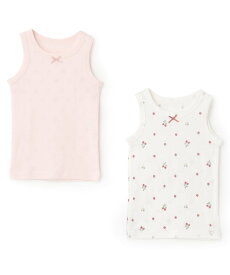 petit main 【弱酸性】女児タンク肌着2P ナルミヤオンライン インナー・ルームウェア その他のインナー・ルームウェア パープル ピンク