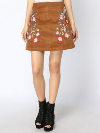 【SALE／50%OFF】CADBURY チロリア刺繍台形SK スピーガ スカート その他のスカート ブラウン ブラック レッド