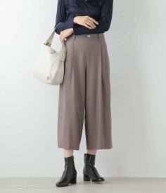 【SALE／52%OFF】NEWYORKER WOMEN ミルドカルゼ ガウチョパンツ ニューヨーカー パンツ その他のパンツ グレー ブラウン【送料無料】