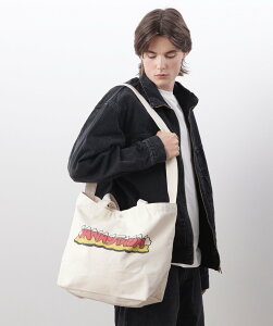�ySALE�^30%OFF�zMANASTASH MANASTASH/�}�i�X�^�b�V��/TOON MT. LOGO 2WAY TOTE BAG �}�i�X�^�b�V�� �o�b�O ���̑��̃o�b�O �x�[�W���y���������z