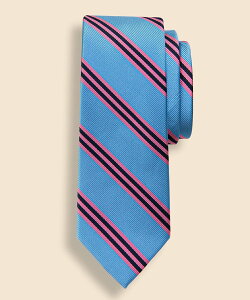 BROOKS BROTHERS �V���N BB#1�X�g���C�v ���b�v�^�C Made in USA �u���b�N�X �u���U�[�Y �X�[�c�E�t�H�[�}�� �l�N�^�C�E���l�N�^�C ���b�h �u���[ �C�G���[ �l�C�r�[ �O���[���y���������z